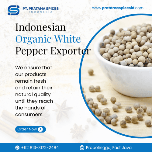 Indonesian Organic White Pepper Exporter